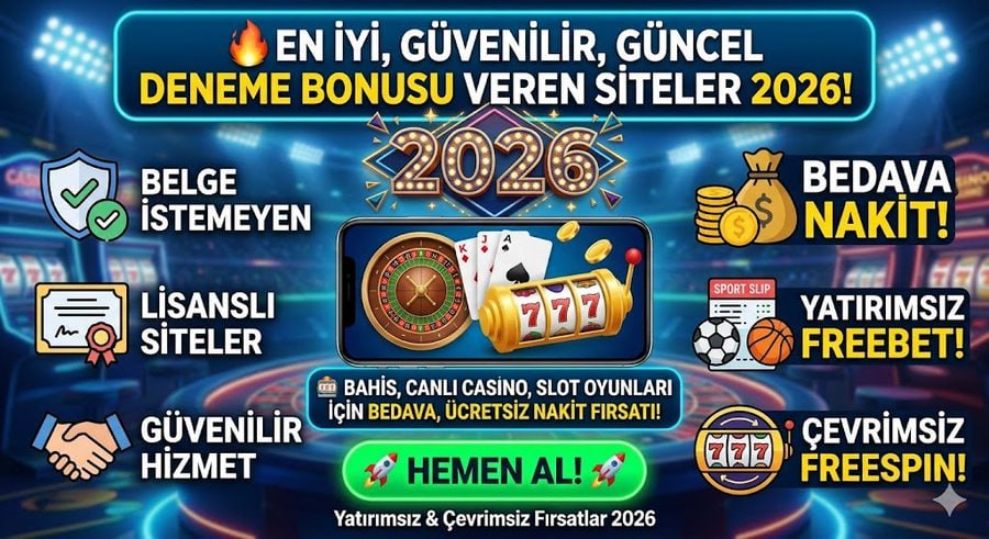 Deneme bonusu veren siteler görseli